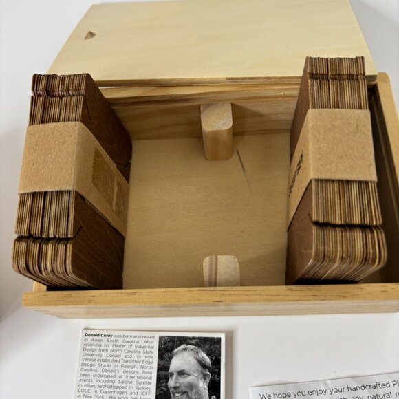 Donald Corey Areaware Plywood Playing Cards – Birch Wood Deck – New in Box - Picture 3 of 11